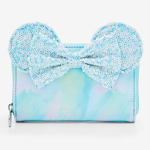 Loungefly Disney Minnie Mouse Sequin Bow Mini Backpack and Wallet main image 7